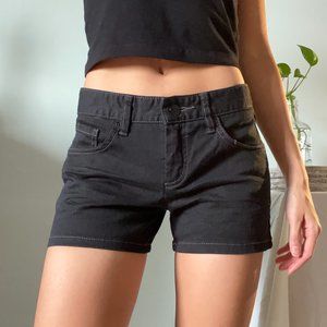 Vintage Black Low Waisted Shorts